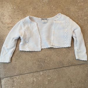 Sarah Louise White Cardigan Size 18m